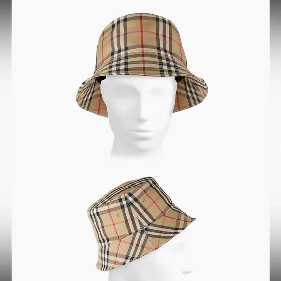 Burberry Accessories Burberry Vintage Made In Italy Plaid Bucket Hat Size Xl Excellent Poshmark